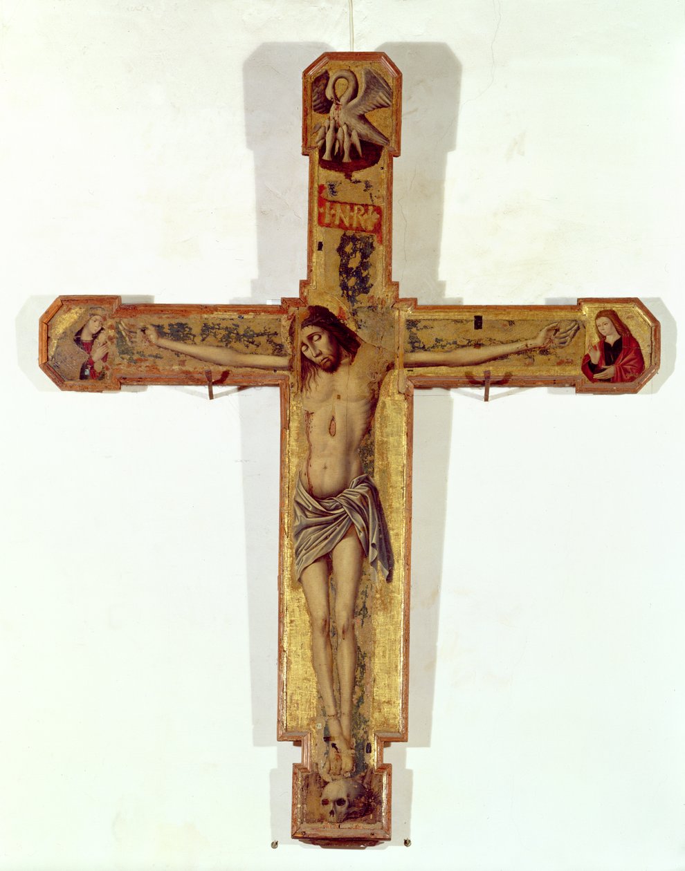 Krucifix (tempera på panel) av Salvo d