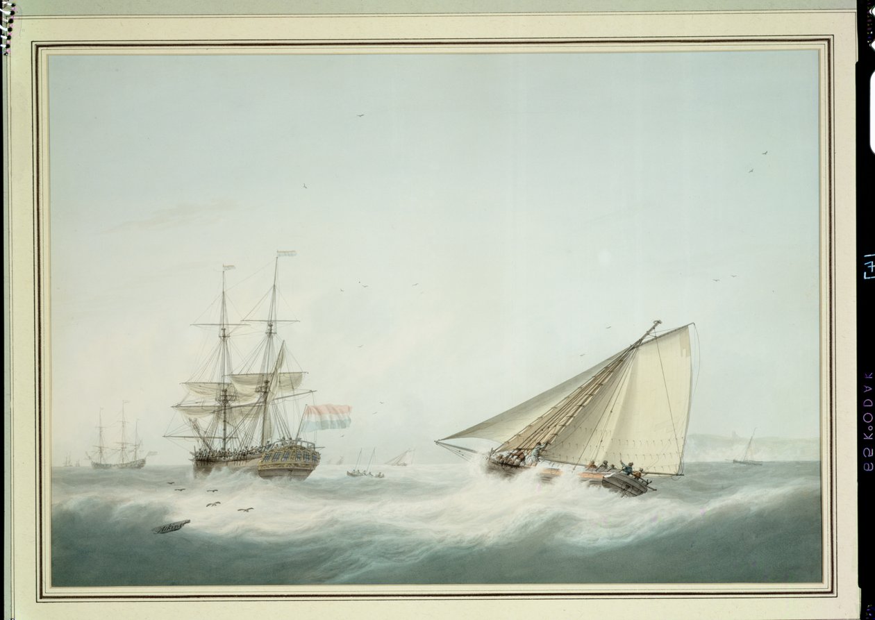 En Brig och en Cutter av Samuel Atkins
