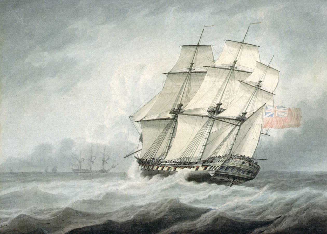 Fregatten, 1700-talet av Samuel Atkins