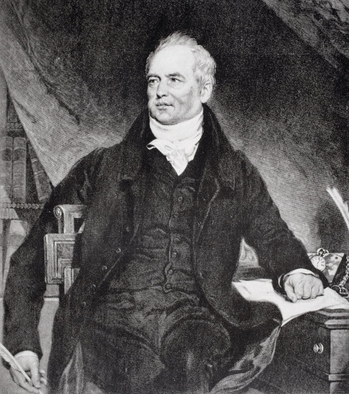 John Rickman (1771-1840) ur "The Life of Charles Lamb, Volume I" av E.V. Lucas, utgiven 1905. av Samuel Bellin