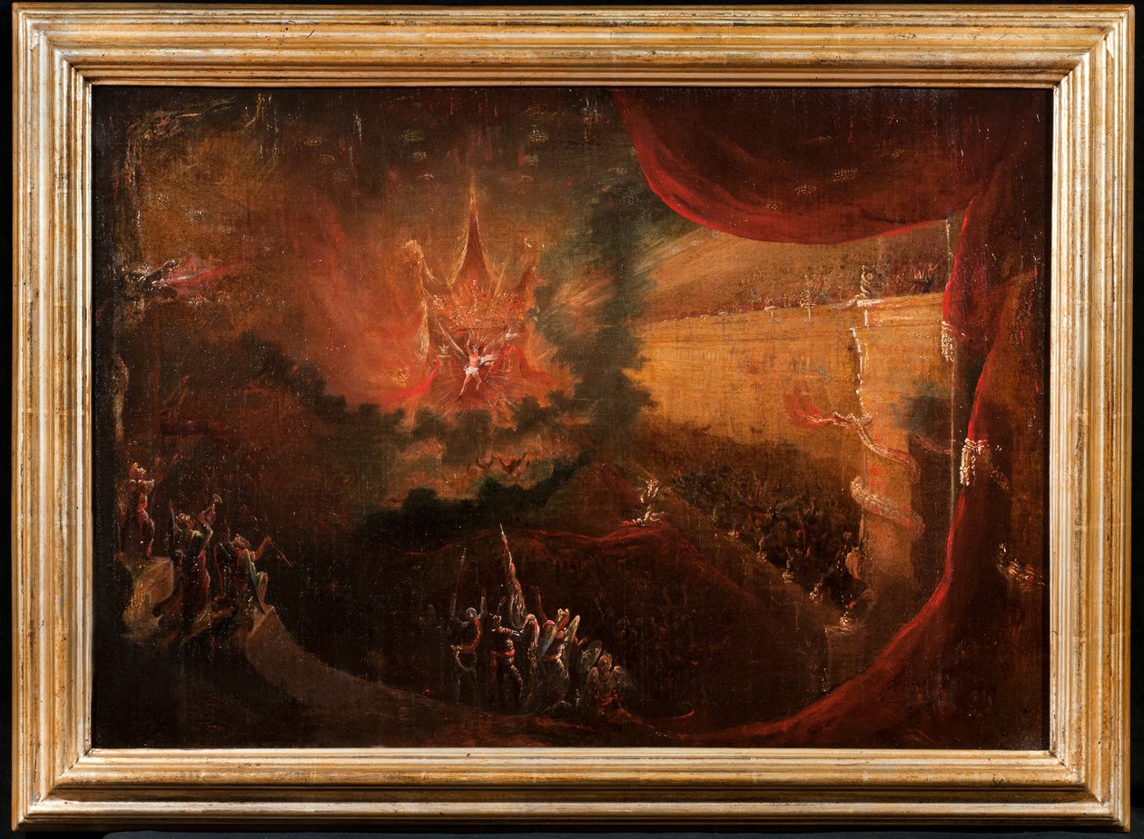Satan tronar i helvetet av Samuel Colman
