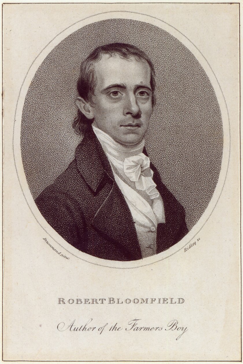 Robert Bloomfield, graverad av William Ridley, publicerad i 