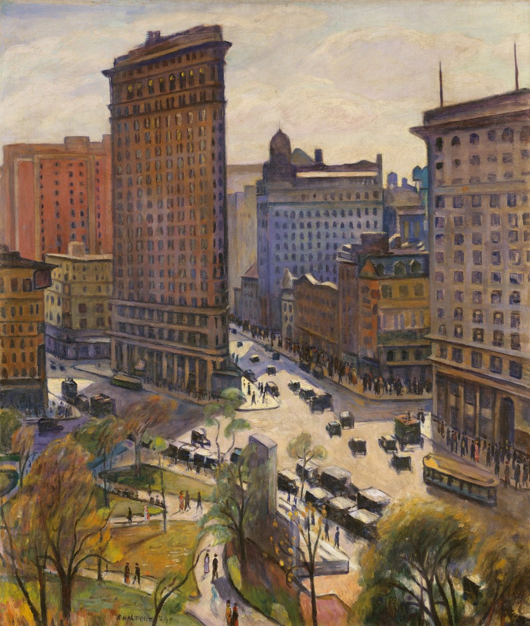 The Flatiron Building, 1919 av Samuel Halpert