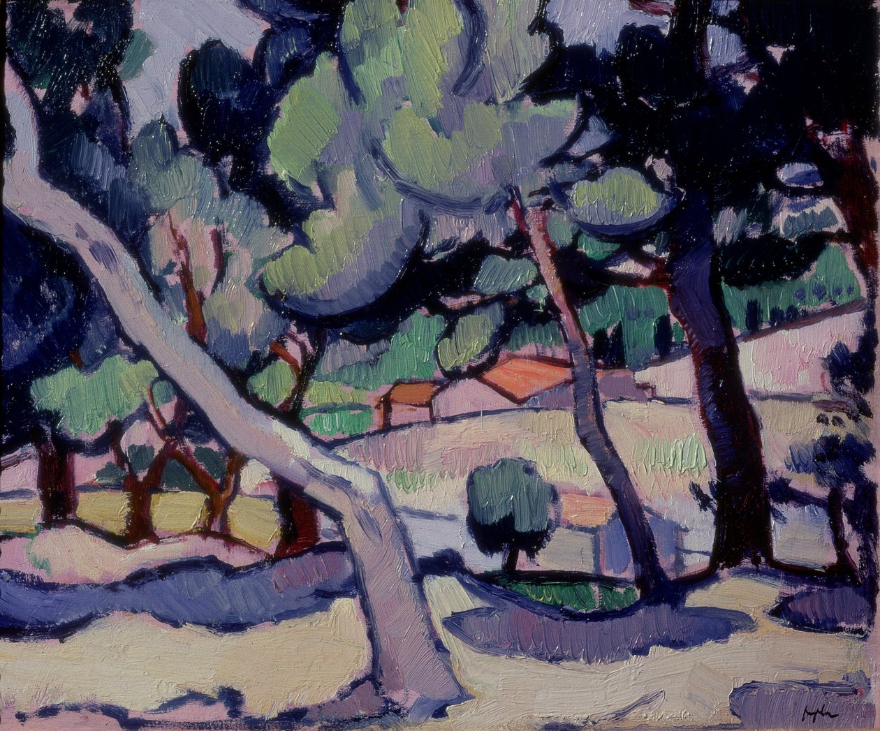 Cassis landskap i mitten av våren, 1913 av Samuel John Peploe