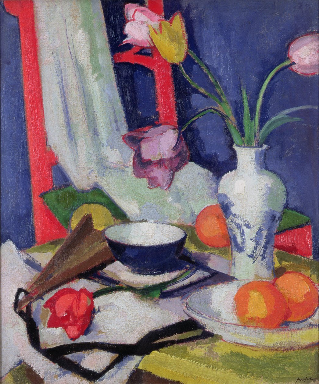 Stilleben med tulpaner, 1925 av Samuel John Peploe