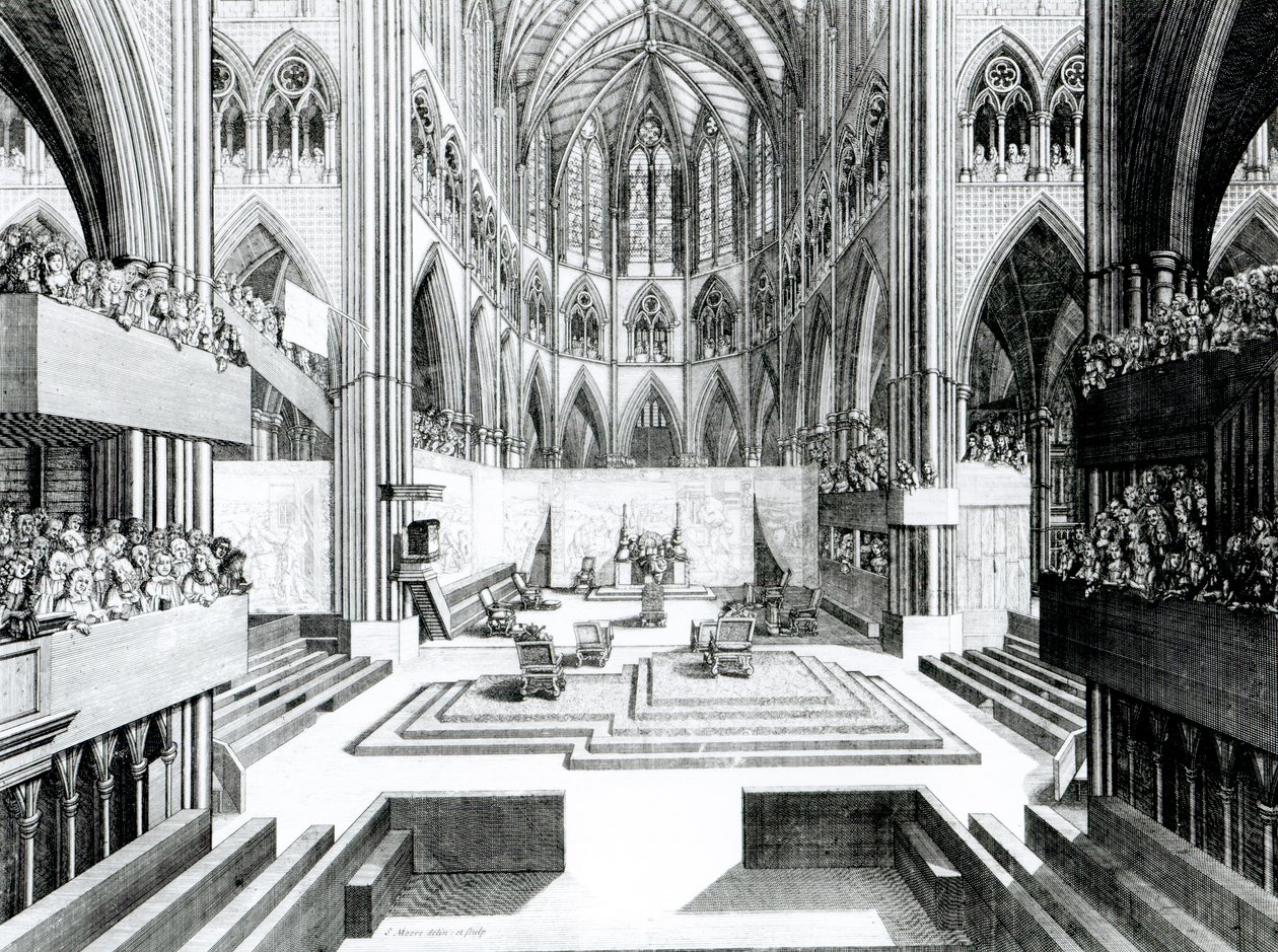 Faauuina o James II i le Collegiate Church of St. Peter, Westminster swed av Samuel Moore