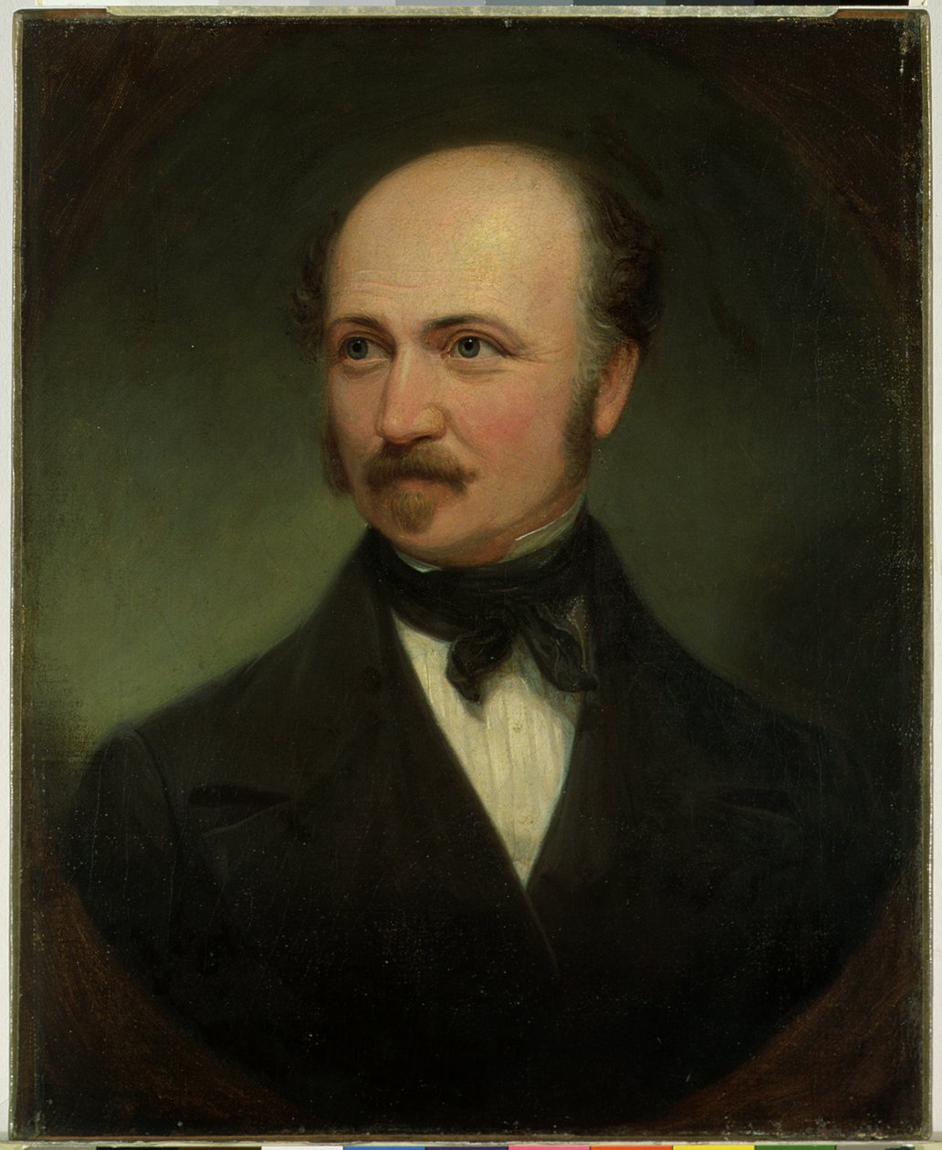 Porträtt av kapten John A. Sutter (olja på linne) av Samuel Osgood