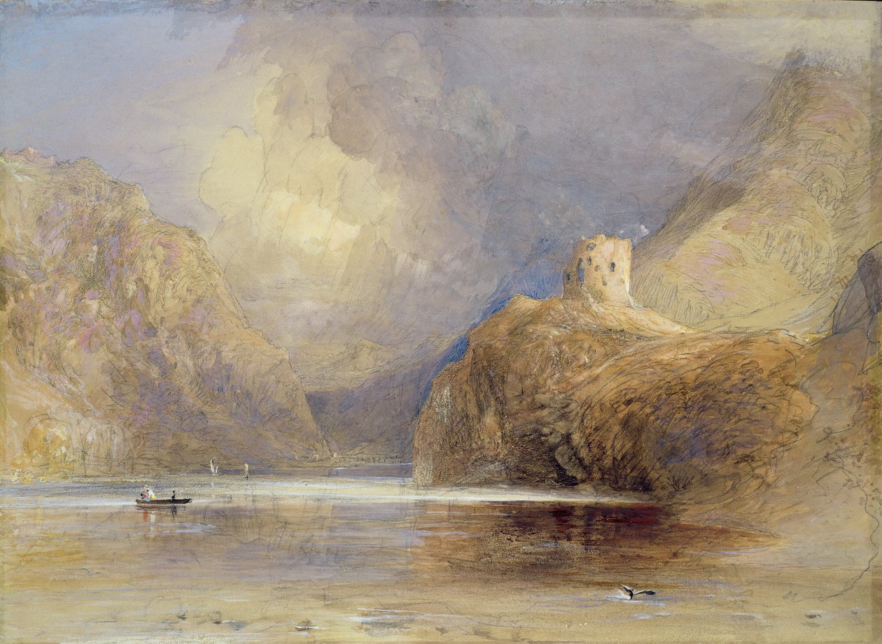 Dolbadern Castle, Llanberis, norra Wales av Samuel Palmer