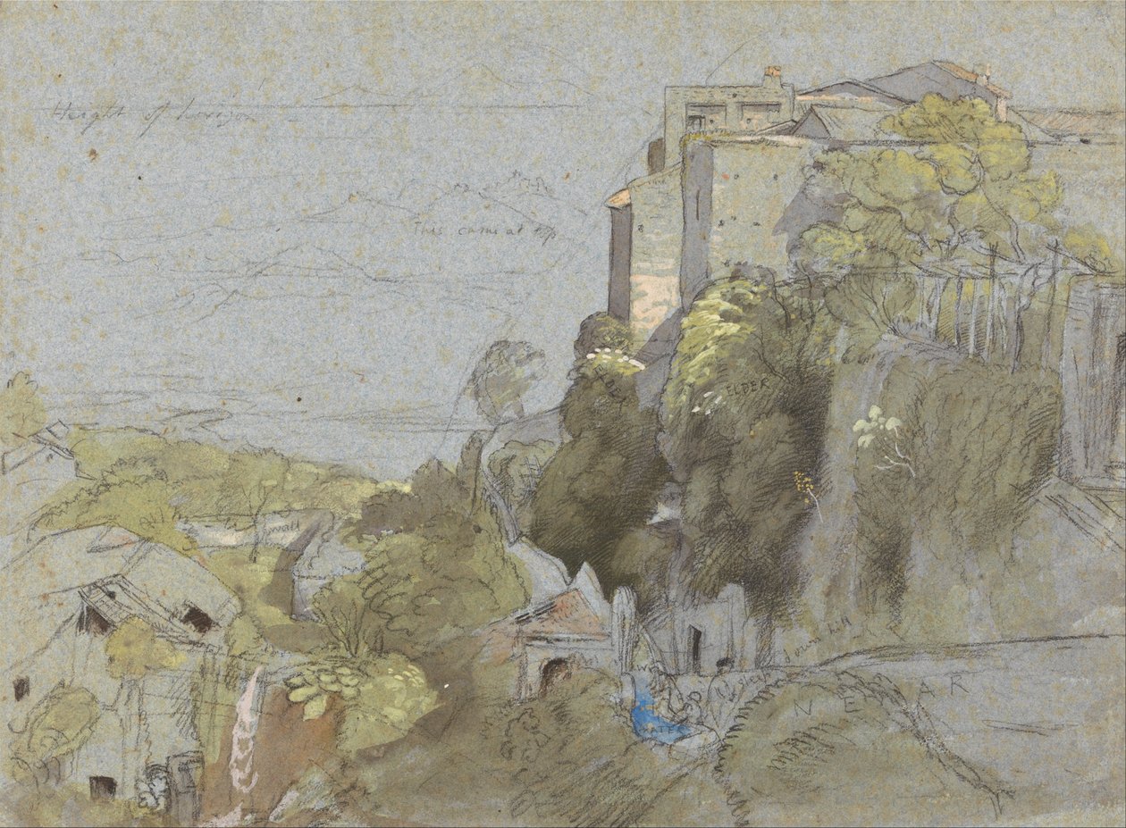 Italian Hill Town av Samuel Palmer