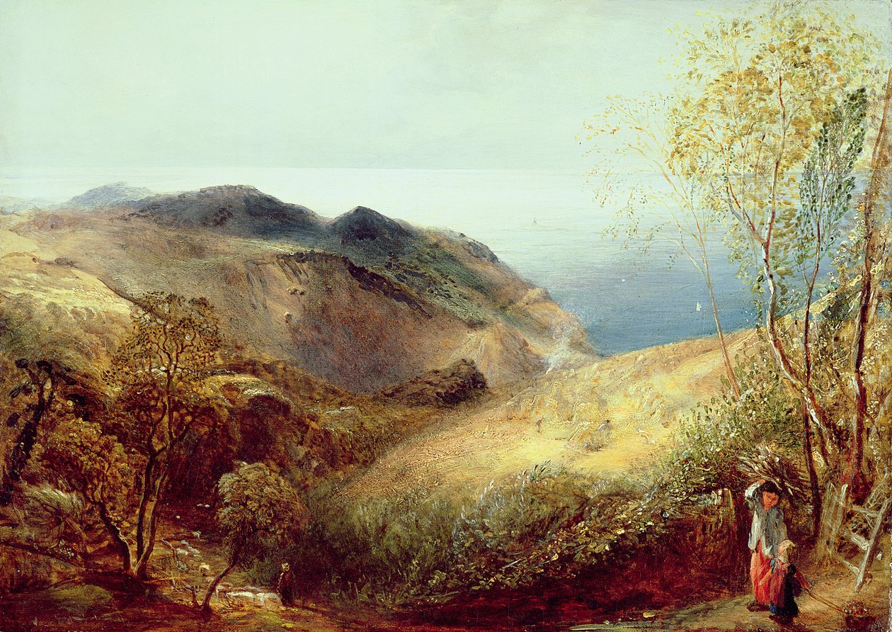 On Chalden Down, Dorset, ca 1834-35 av Samuel Palmer