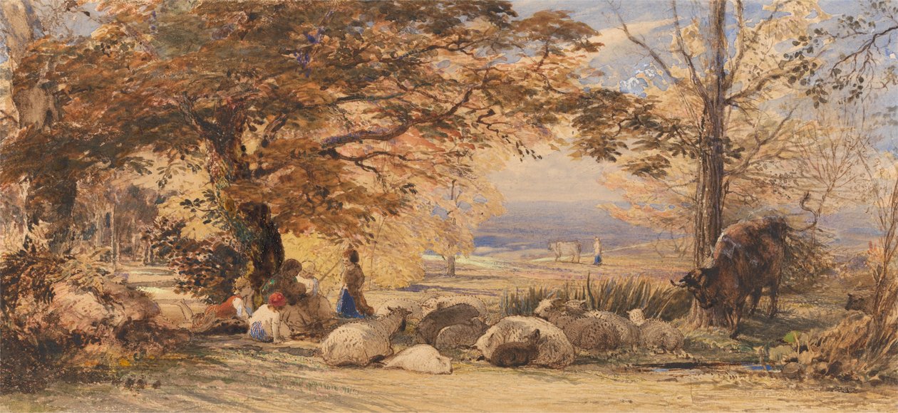 Rustic Contentment av Samuel Palmer