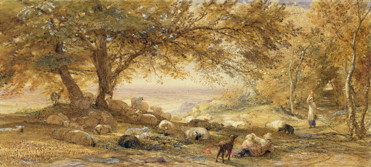 Skuggigt tyst av Samuel Palmer
