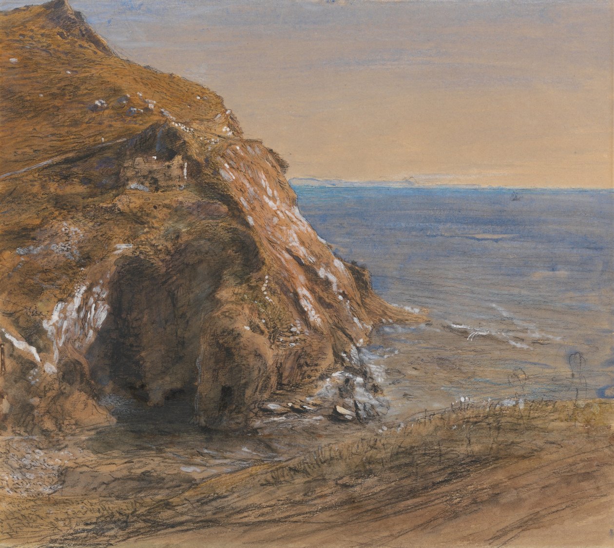 Rock Slip nära Boscastle av Samuel Palmer