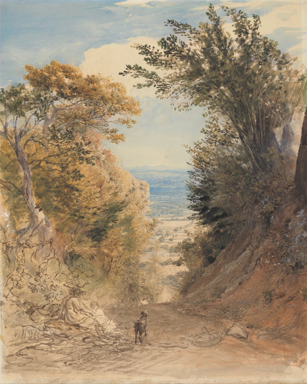 View from Rooks Hill, Kent av Samuel Palmer