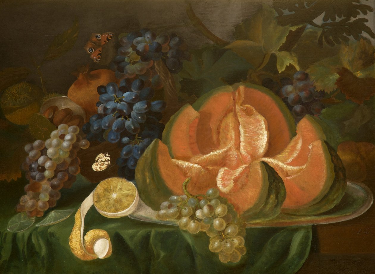 Stilleben av frukt, 1824 av Samuel Parkin