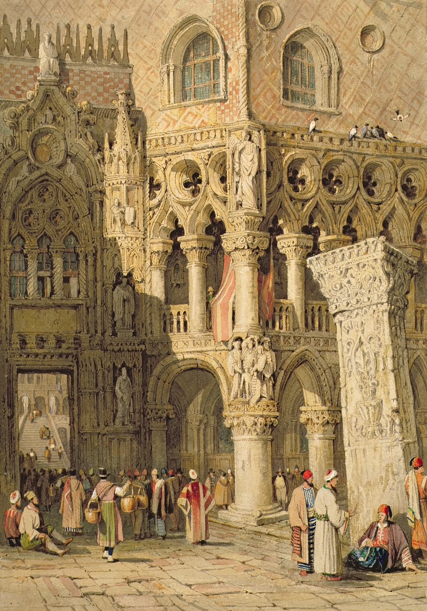 Dogepalatset, Venedig av Samuel Prout