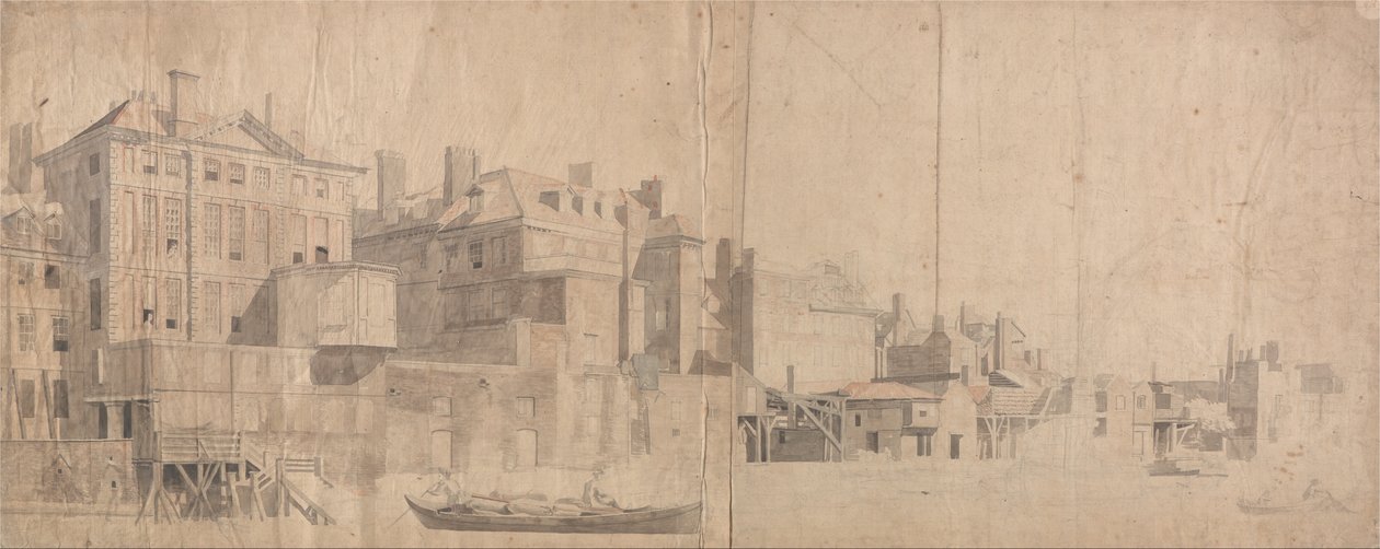 A Town House on the Thames av Samuel Scott