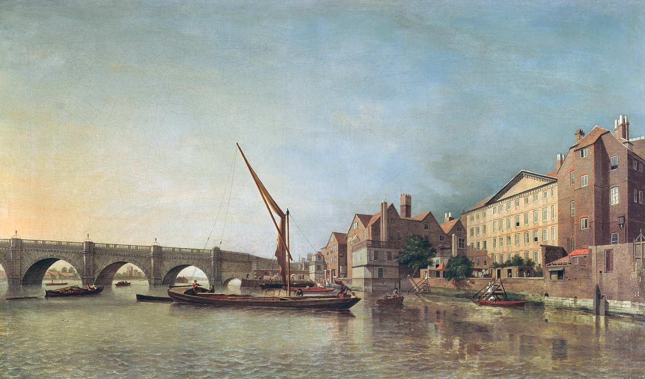 Westminster Bridge 1747 av Samuel Scott