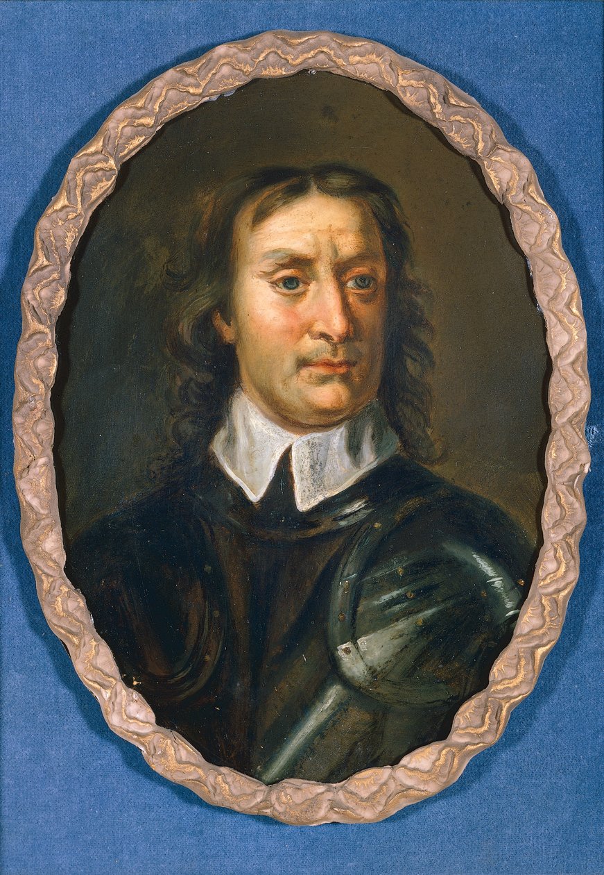 Oliver Cromwell, ca 1670-90 (olja ombord) av Samuel (after) Cooper