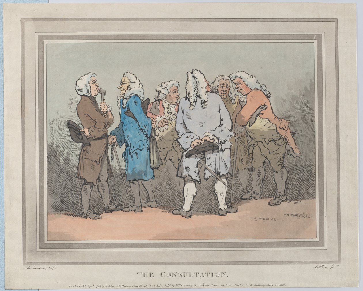 Konsultationen, september 1785., september 1785. av Samuel Alken