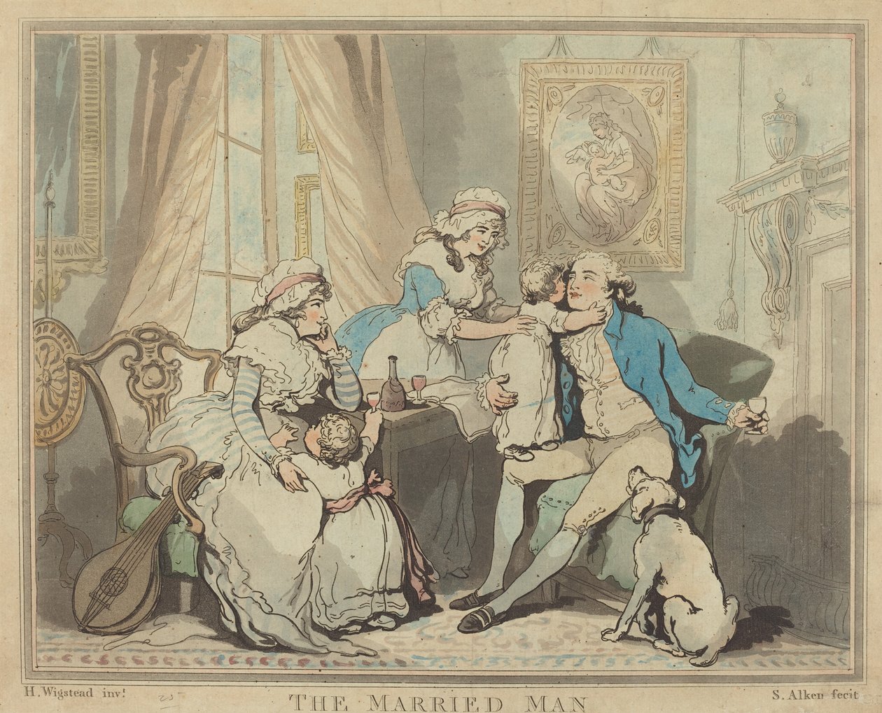 Den gifte mannen av Samuel Alken after H. Wigstead