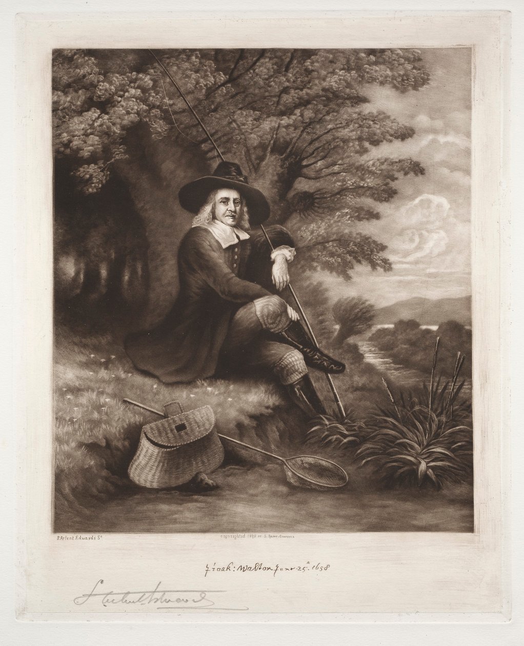 Isaac Walton, 1898. av Samuel Arlent Edwards