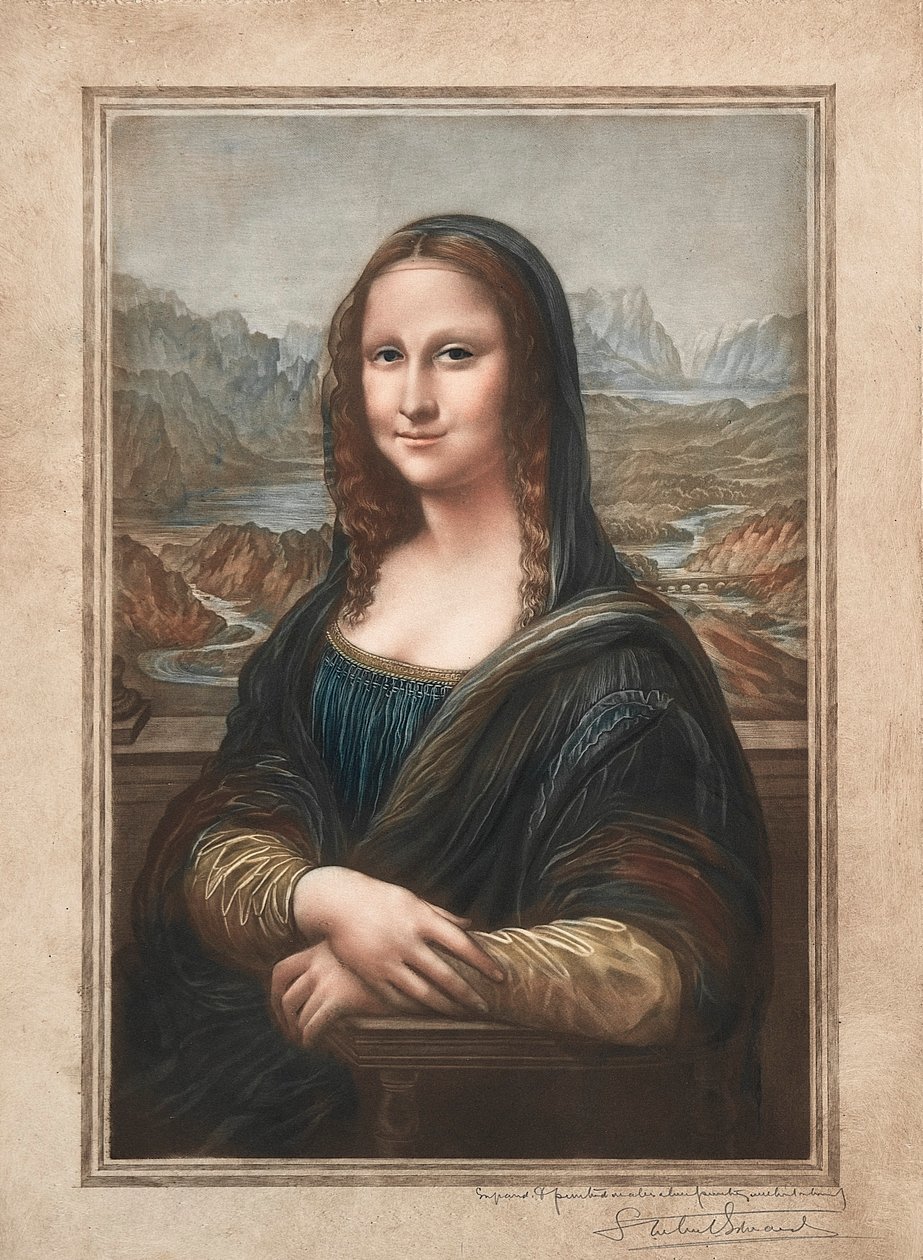 Mona Lisa, 1800-1900-talet. av Samuel Arlent Edwards
