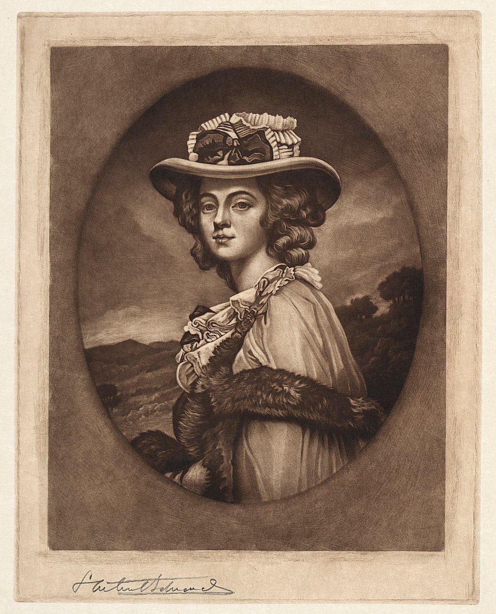 Mrs Davenport, 1800-1900-talet. av Samuel Arlent Edwards