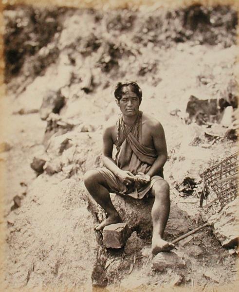 Lepcha man av Samuel Bourne