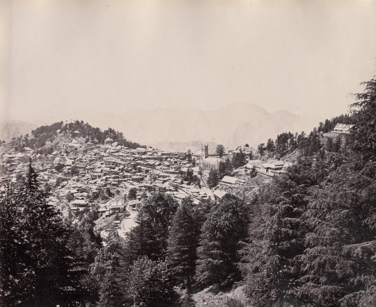 Shimla av Samuel Bourne