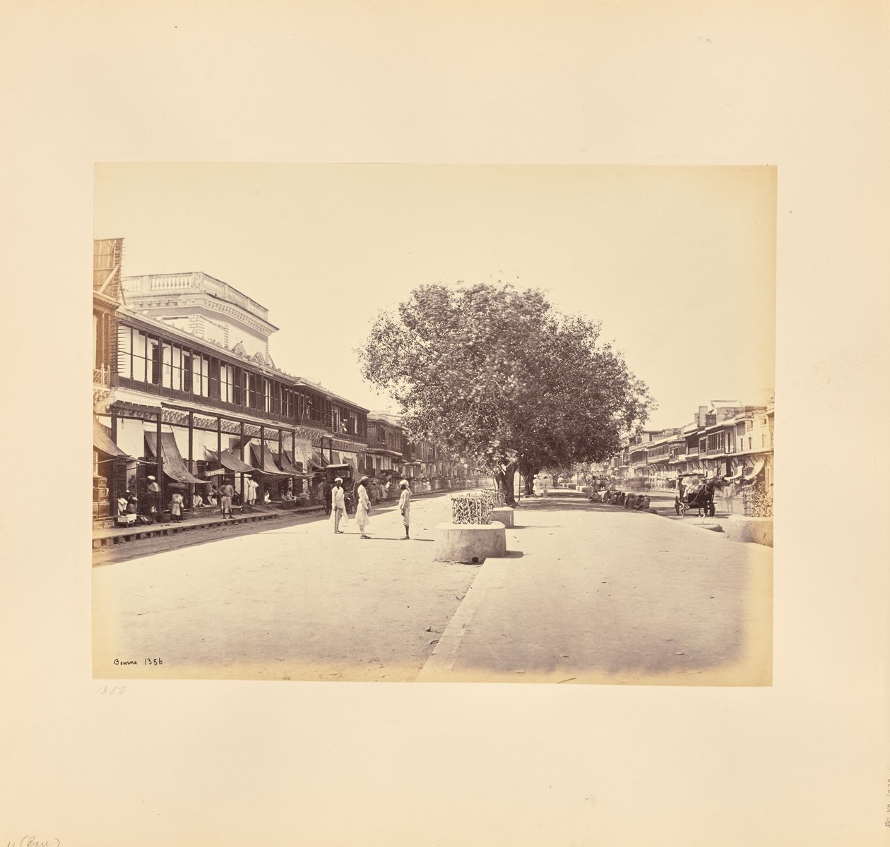 Chandni-Chouk, huvudgatan i Delhi av Samuel Bourne