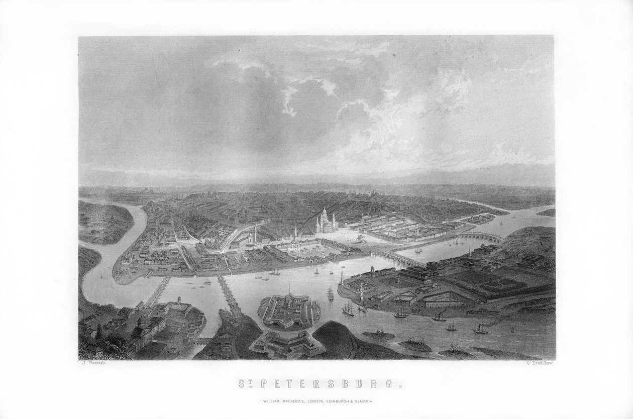 St Petersburg, nordvästra Ryssland, 1893 av Samuel Bradshaw
