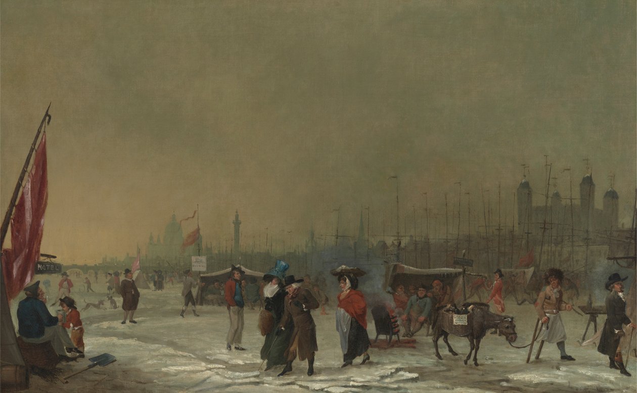 Frost på Themsen av Samuel Collings
