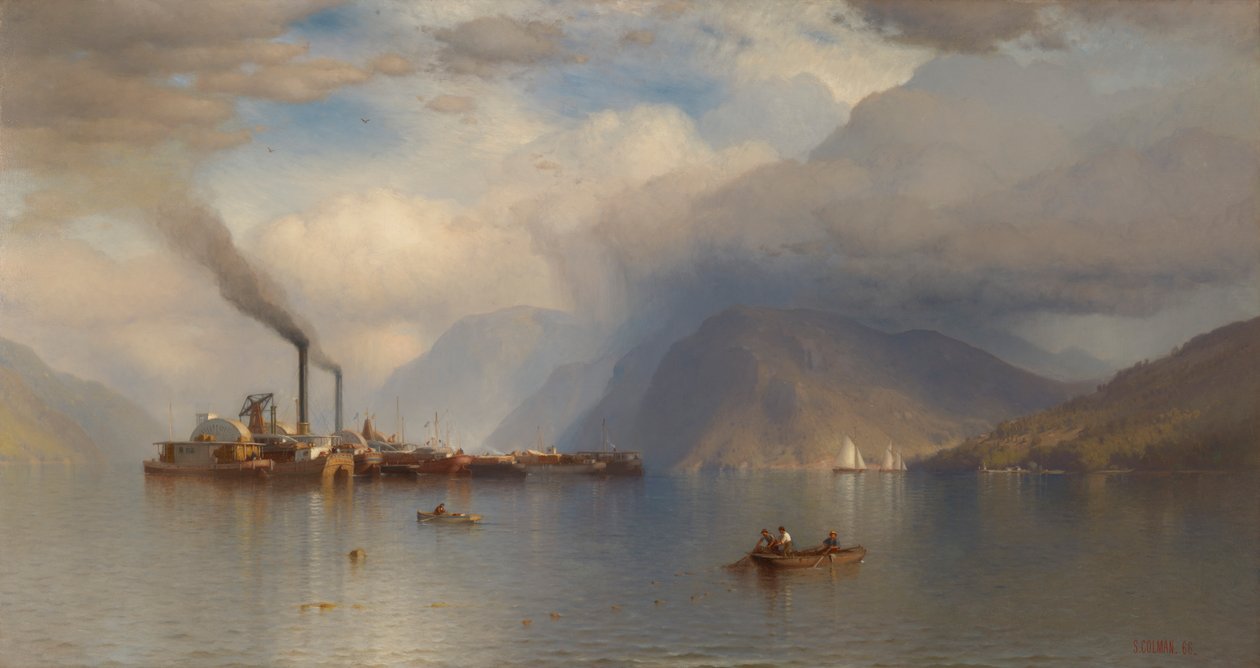 Storm King on the Hudson, 1866. av Samuel Colman