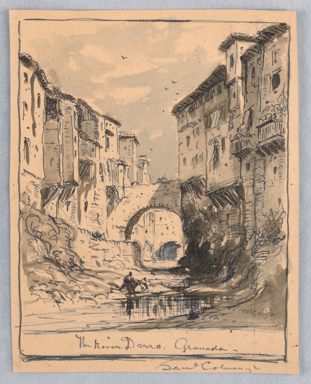 Floden Darro, Granada av Samuel Colman