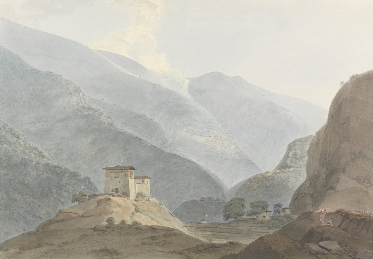 Chokha slott i Bhutan av Samuel Davis