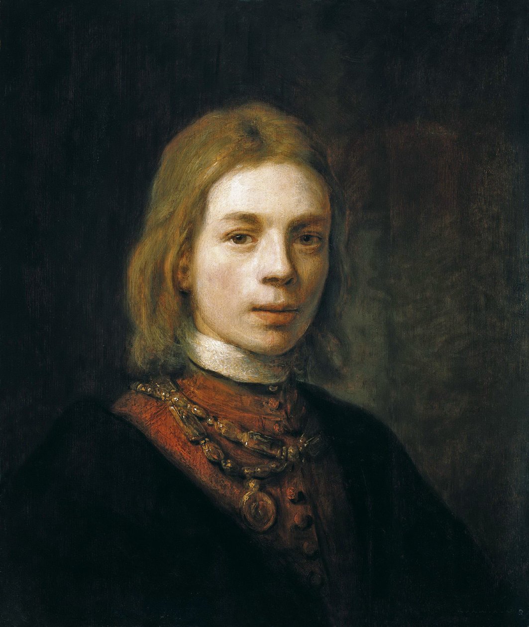 Självporträtt, 1645. av Samuel van Hoogstraten