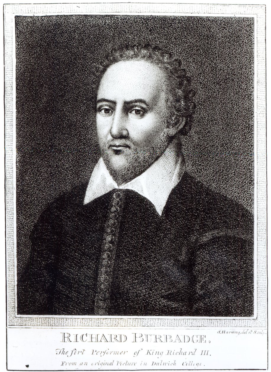 Porträtt av Richard Burbaz (1573-1619) av Samuel Harding