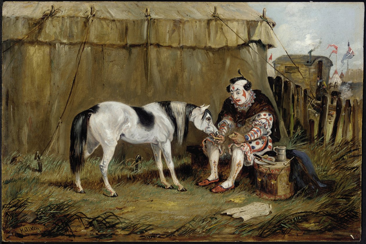 Cirkus, ponny och clown av Samuel Henry Alken