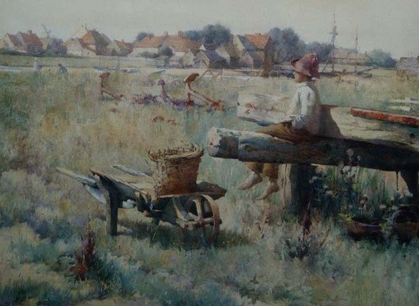 Summertime, Walberswick, Suffolk av Samuel Henry William Llewelyn