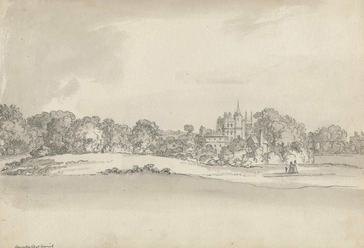Vanbrugh Castle, Greenwich av Samuel Hieronymus Grimm