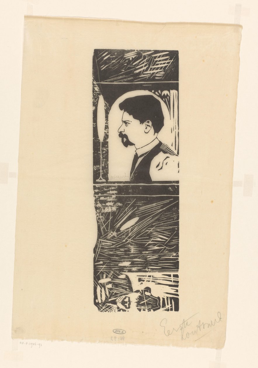 Självporträtt av Samuel Jessurun de Mesquita (signed by artist)