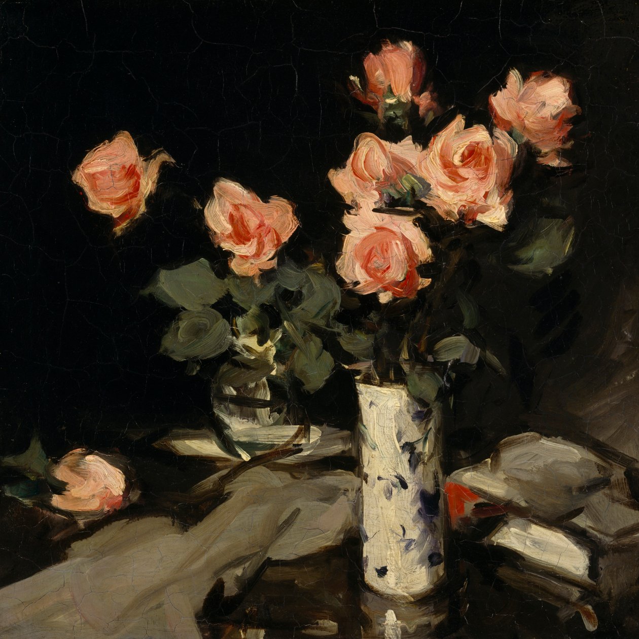 Rosor (olja på duk) av Samuel John Peploe