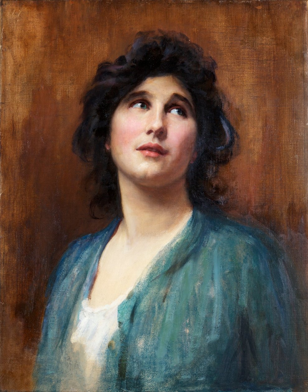 Tillbedjan (olja på duk) av Samuel Luke Fildes