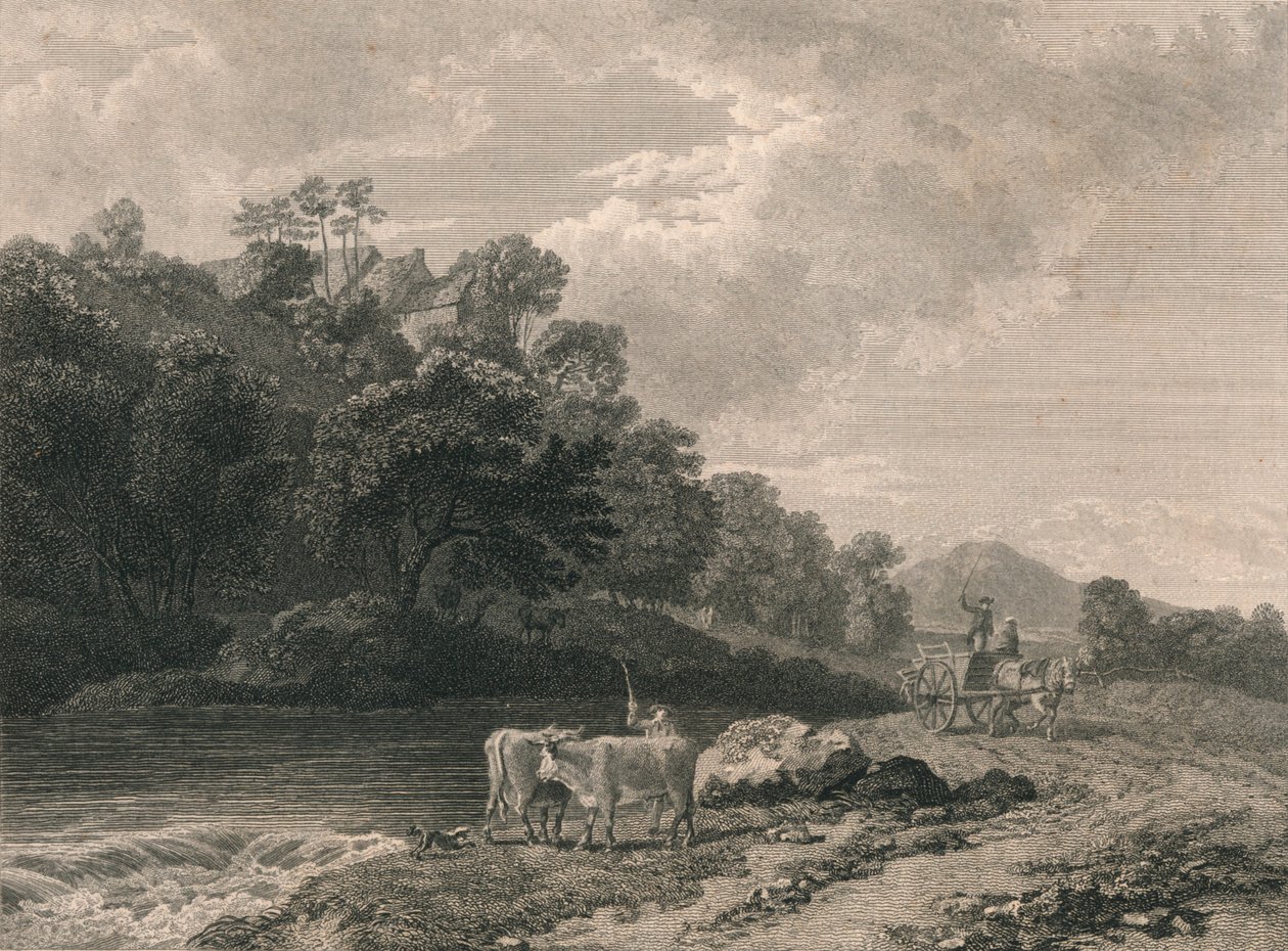 "Utsikt nära Dalton", 1785 av Samuel Middiman