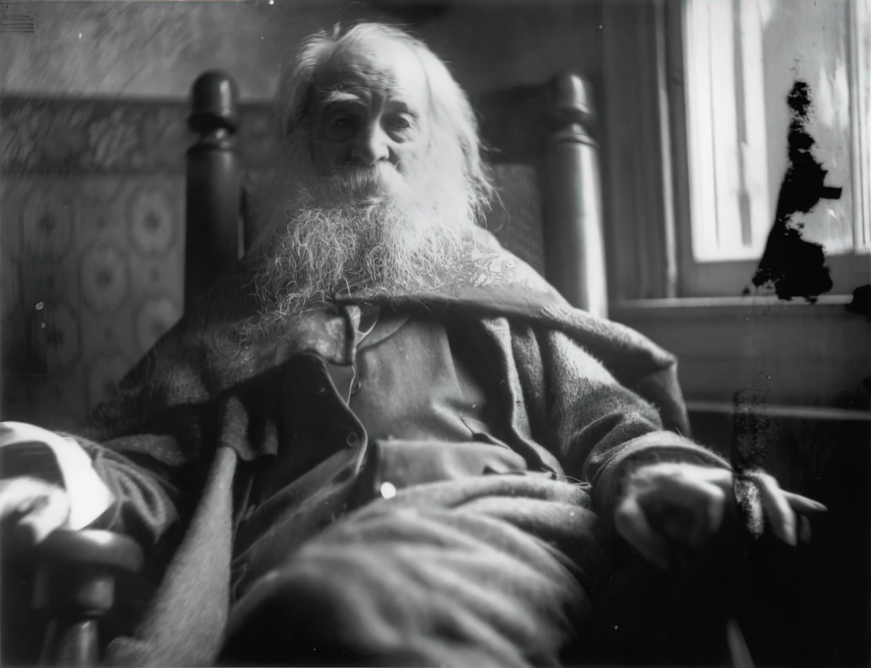 Walt Whitman i Camden, N.J., ca. 1891. av Samuel Murray