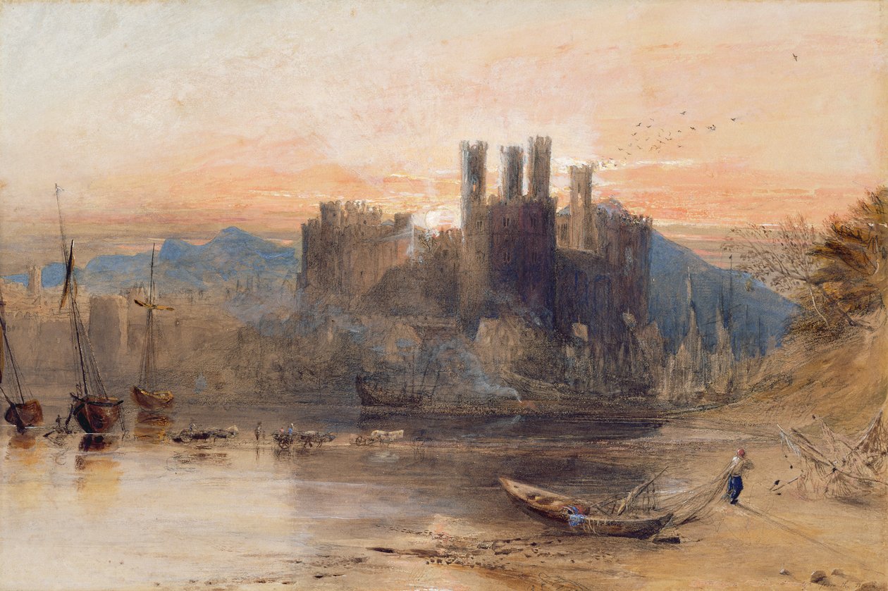 Caernarvon Castle, norra Wales av Samuel Palmer