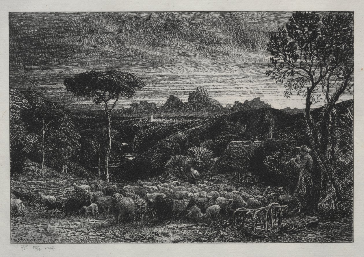 Öppna vecket av Samuel Palmer