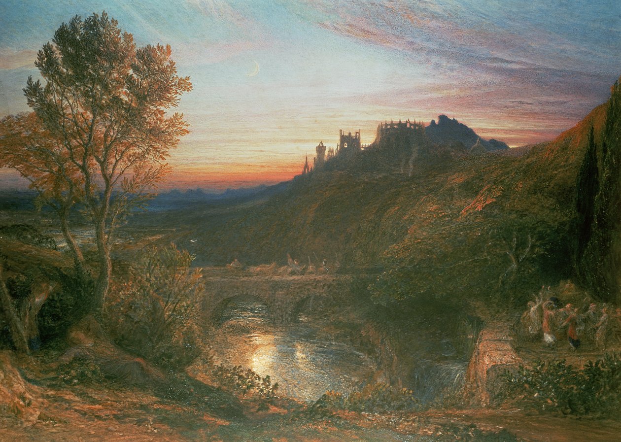 Staden vid solnedgången av Samuel Palmer