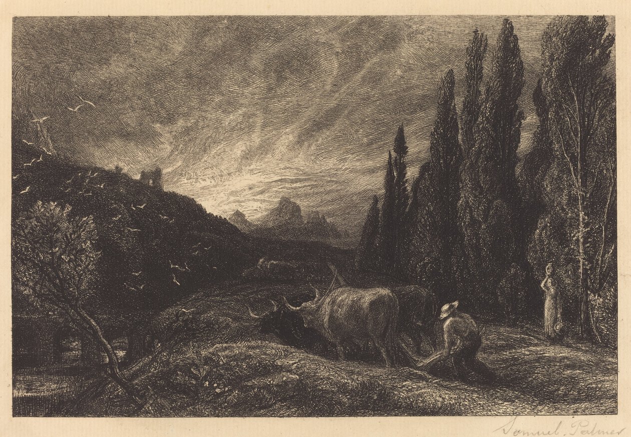 Den tidiga plogmannen av Samuel Palmer